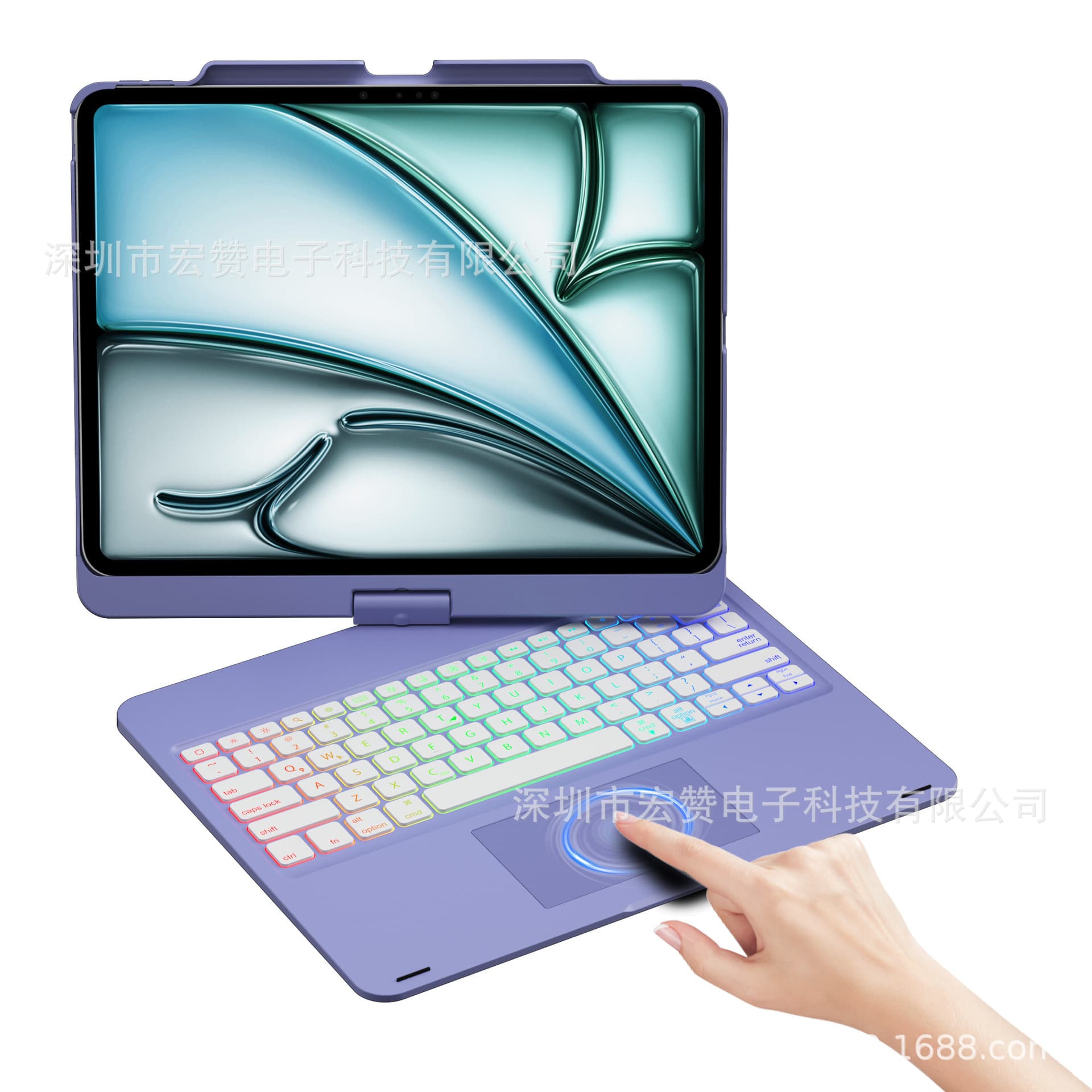 iPad Keyboard Case Compatible with iPad Air 13-inch Tablet Protective Cover, iPad Pro 13-inch Keyboard Case