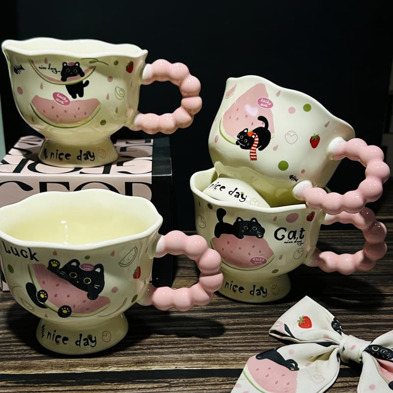 Birthday gifts for girls, cute children’s ceramic mugs, good-looking mugs, gift boxes for besties, practical souvenirs