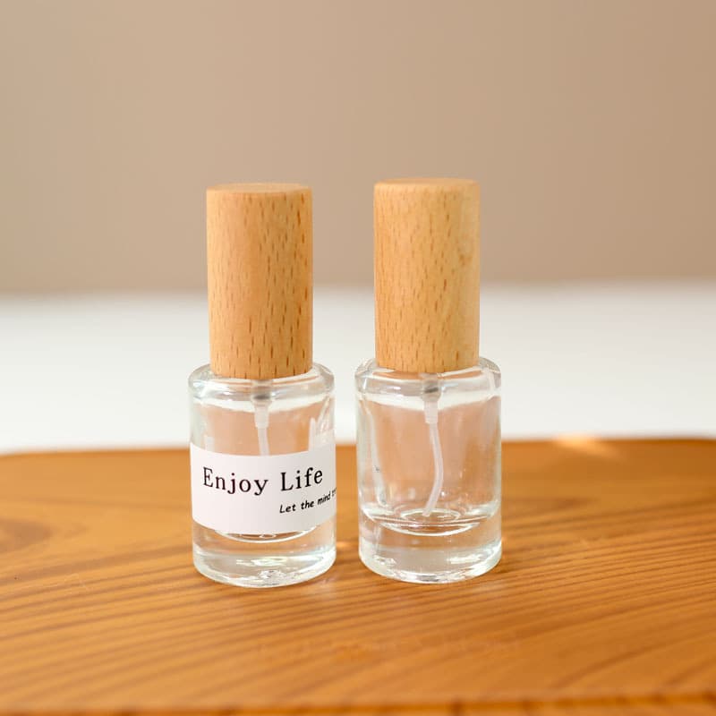 Portable Travel Spray Bottle Clear Glass Perfume Refill Bottle 10ml Cosmetic Sample Bottle Perfume Bottle Press-Type