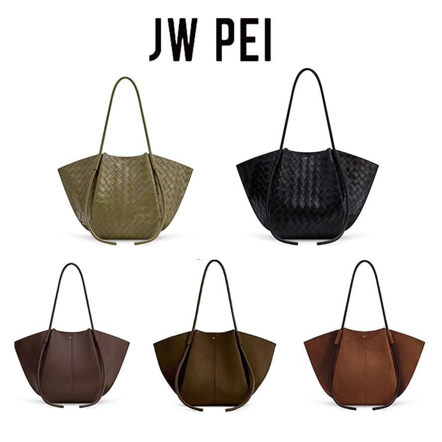 Cross-border new jwpei tote bag large capacity versatile portable wing bag armpit commuting daily shoulder bag for women
