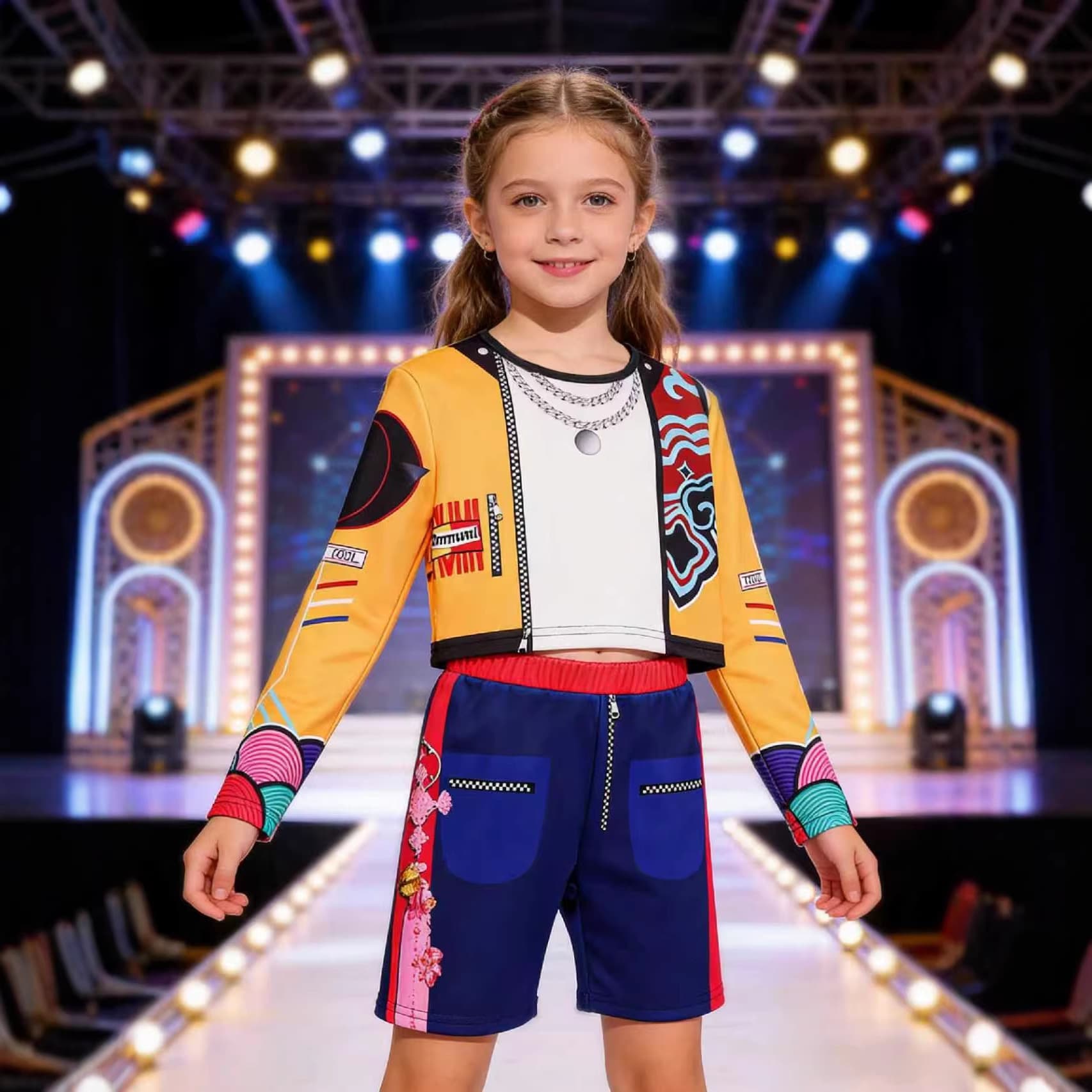New Cross-Border Product Demon Hunter Girl Group K-POP Star Cosplay Set Zoey Rumi Children's Performance Costume