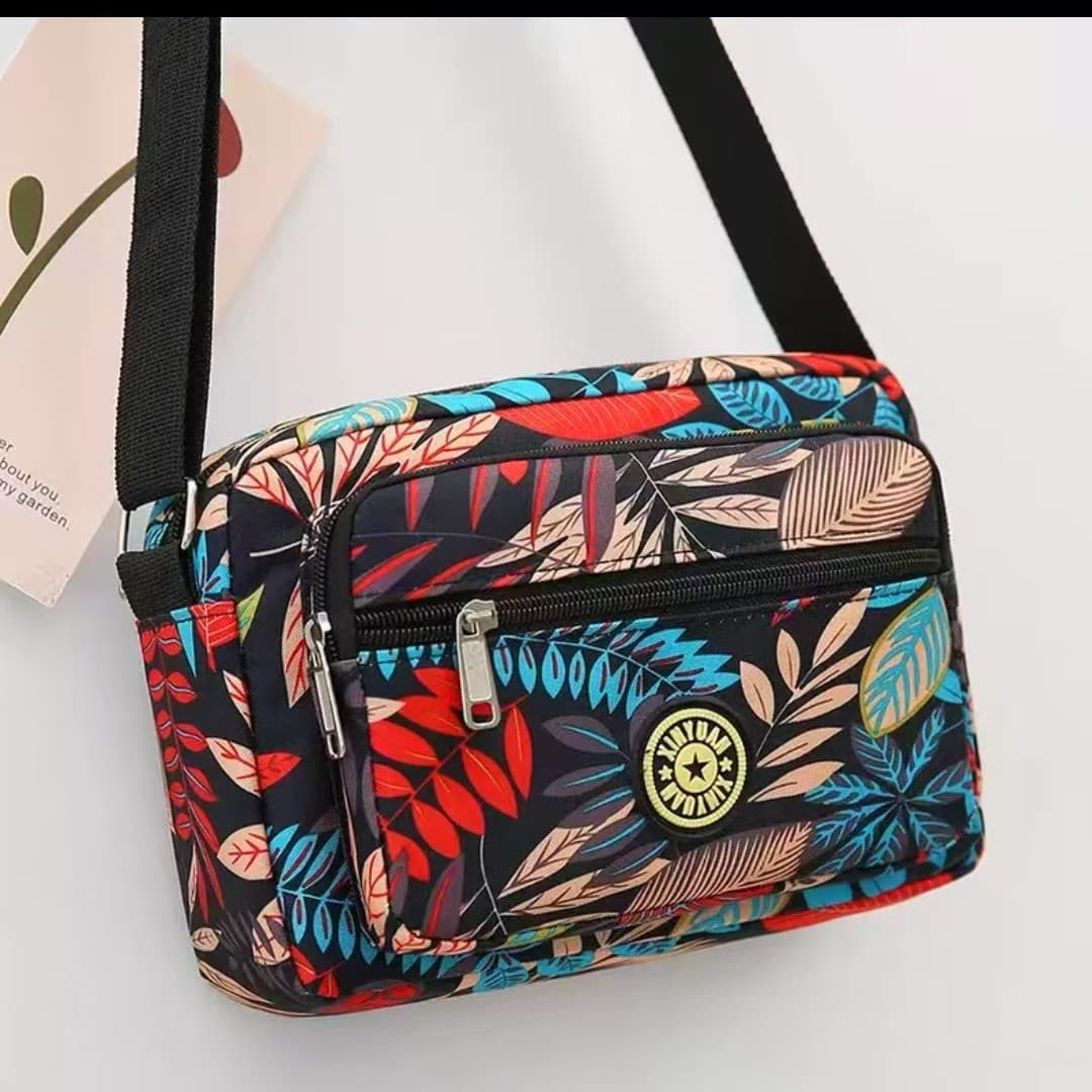 Wholesale Women's New Style Floral Cloth Bag Oxford Cloth Shoulder Crossbody Bag Practical Middle-aged Women's Canvas Stall Bag