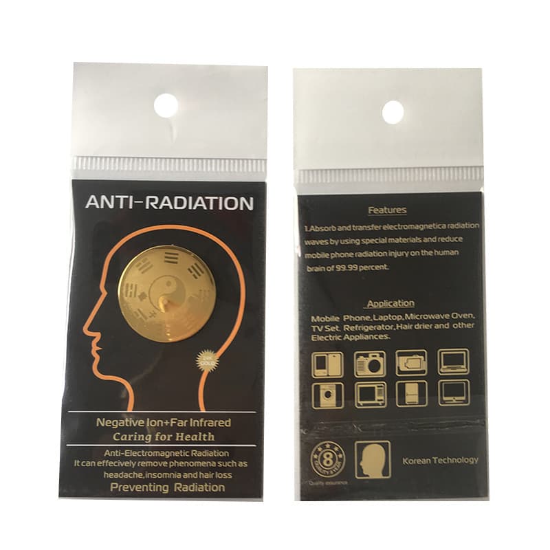Foreign Trade Export 5G EMR Shield 24K Metal Bagua Anti-Radiation Phone Sticker Graphene Energy Patch