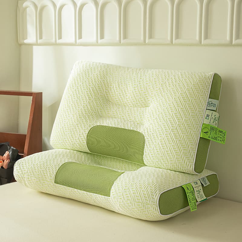 Non-Sagging SPA Massage Deep Sleep Pillows for Cervical Support - Pair Set for Adults and Student Dorms