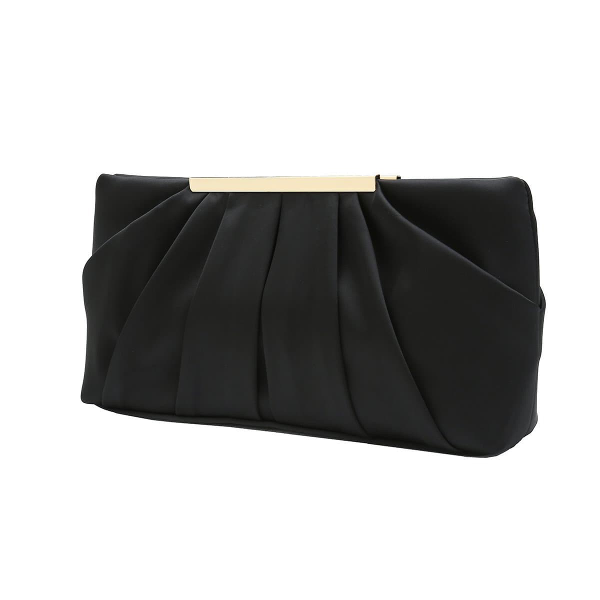 New European and American Women's Silk Pleated Evening Bag Large Capacity Party Clutch Formal Pleated Bag