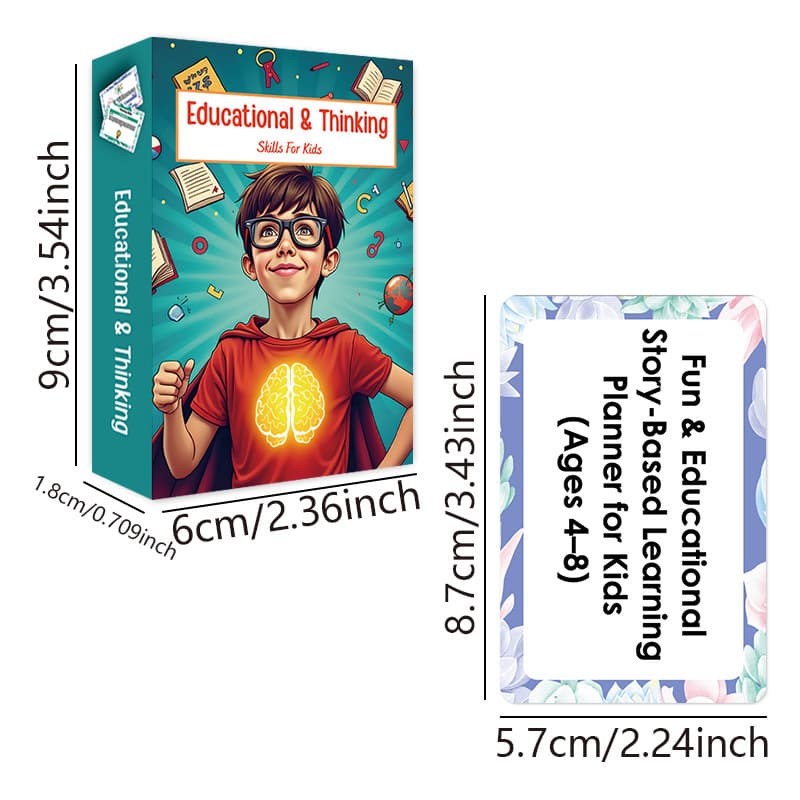 Children's Educational & Thinking Cards: Strengthen Skill Training, Stimulate Children's Thinking Potential, Brain Teaser