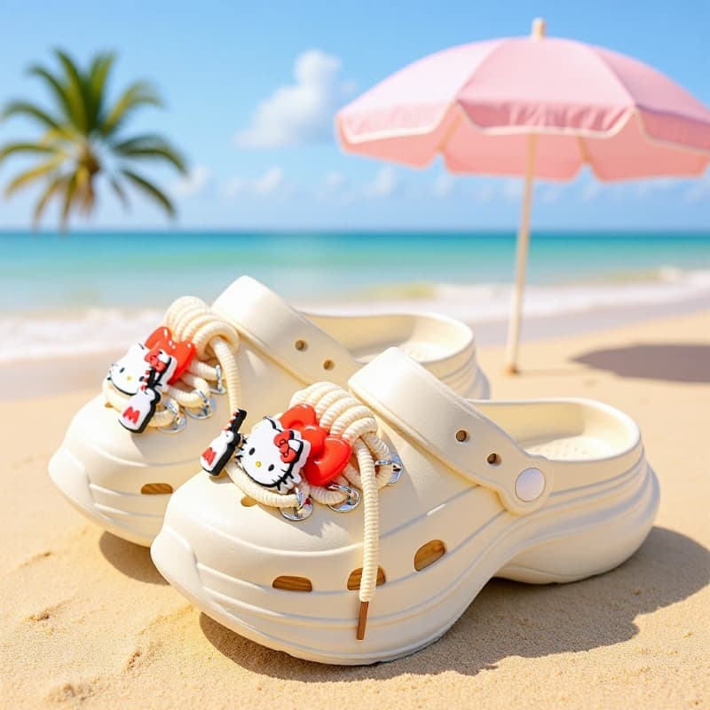 Women's Eva Thick-Soled Sandals for Summer Daily Wear, Popular Thick-Soled Closed-Toe Beach Sports Clogs