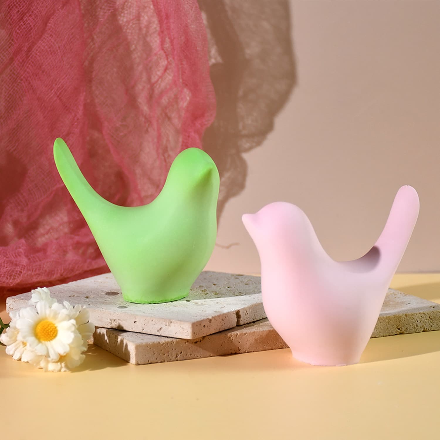 New DIY Epoxy Resin Mold Christmas 3D Bird Silicone Mold Holiday Decoration Epoxy Resin Mold