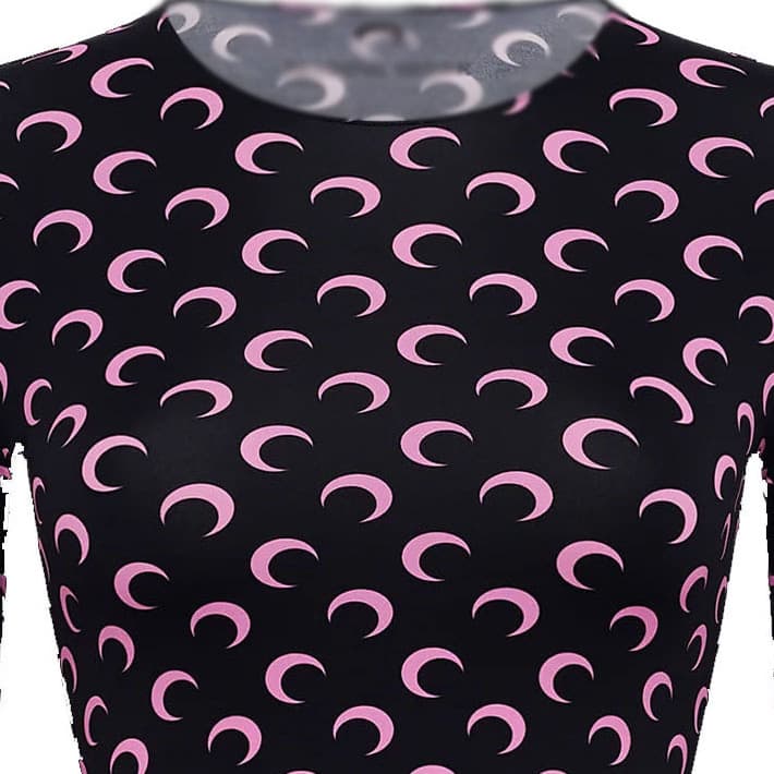 Mariin Moon Printed Base Layer Long Sleeve Women's 20SS New Thin Moon Crescent Sun Protection Top
