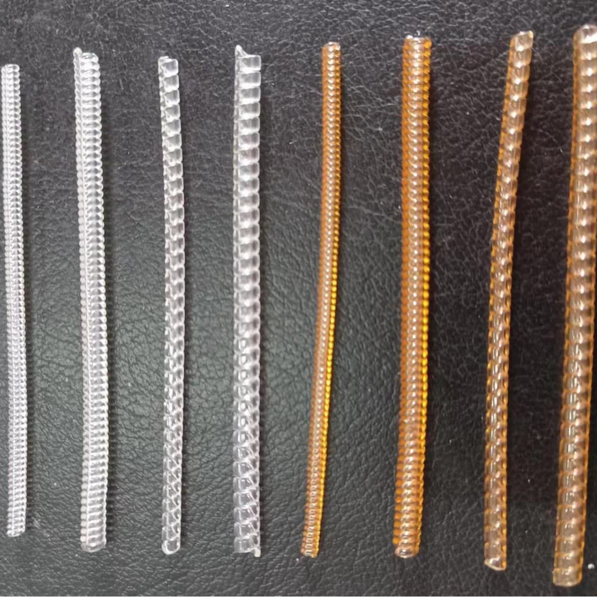 Wholesale Ring Spring Transparent Spring Cord Plastic Spring Wire Plastic Spring Ring Sleeve Gold Spring