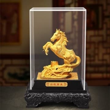 Rongsha Golden Horse Year Ornaments Immediate Success Trumpet Mileage Insurance Company 4S Store Event Gift Decorations