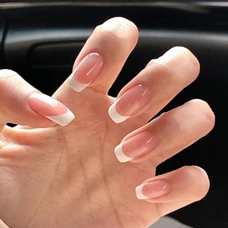 Wearable Nail Art False Nails Finished Product French Style Nail Patches Stickers Beauty Makeup Tool