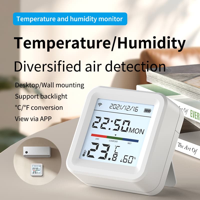 Graffiti WiFi Smart Temperature and Humidity Sensor Electronic Thermometer Hygrometer Indoor Wireless Mobile Remote Monitoring