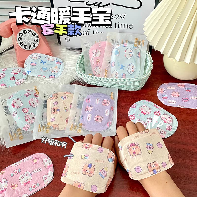 Wholesale Cartoon Hand Warmer Stickers, Cute Printed Self-Heating Warm Patches for Body