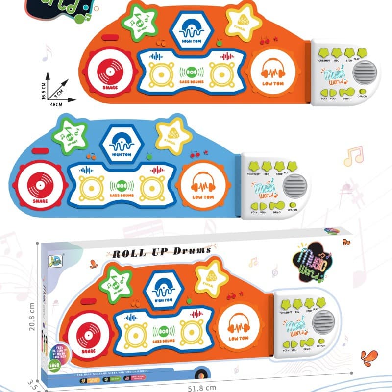Cross-border Portable 49-key Folding Piano Roll-up Piano Kids Musical Instrument Toy Silicone Soft Piano