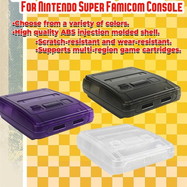 25 New SFC Console Shell, High-Quality Cross-Border SNES Console Case, Color Custom