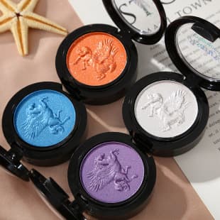 Ashareya Single-Color Spirit Eyes Pegasus Eyeshadow Colorful Pearl Shimmer Highlight Fine Sparkle Contour Eyeshadow Palette Smoky Fantasy