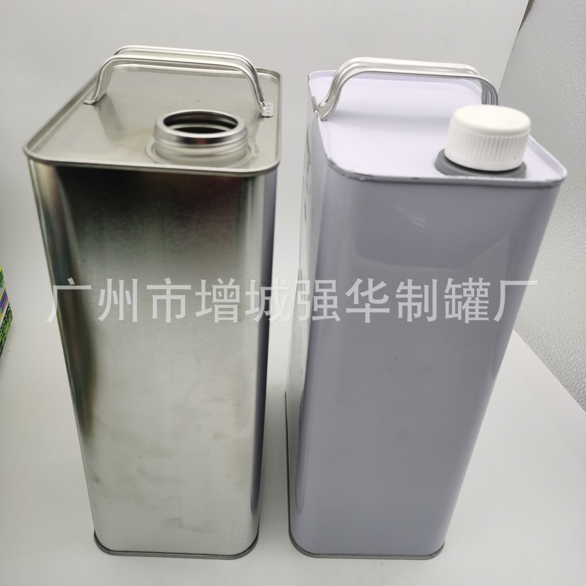 4L Oil Iron Drum Custom-Made Lubricant Tin Can 4-Liter Tinplate Can Chemical Drum Gasoline Drum Round Drum with Lid
