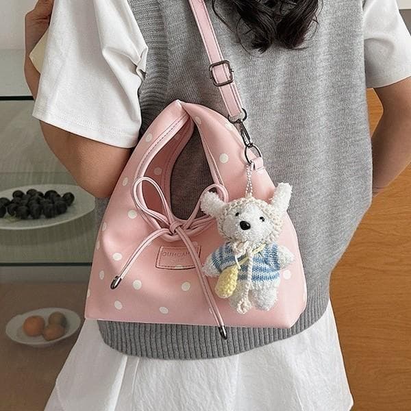 Children's Fashion Bow Crossbody Bag, Light Luxury Exquisite PU Coin Purse, Girls' Shopping Lightweight Touch-Up Crossbody Bag