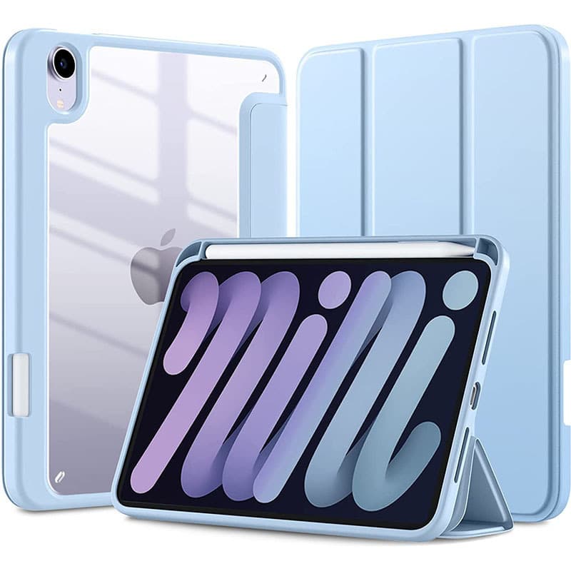 Compatible with iPad Air 6th Gen Case, iPad 10th Gen Case, Pro 12.9 Acrylic with Pencil Holder, Drop-Proof