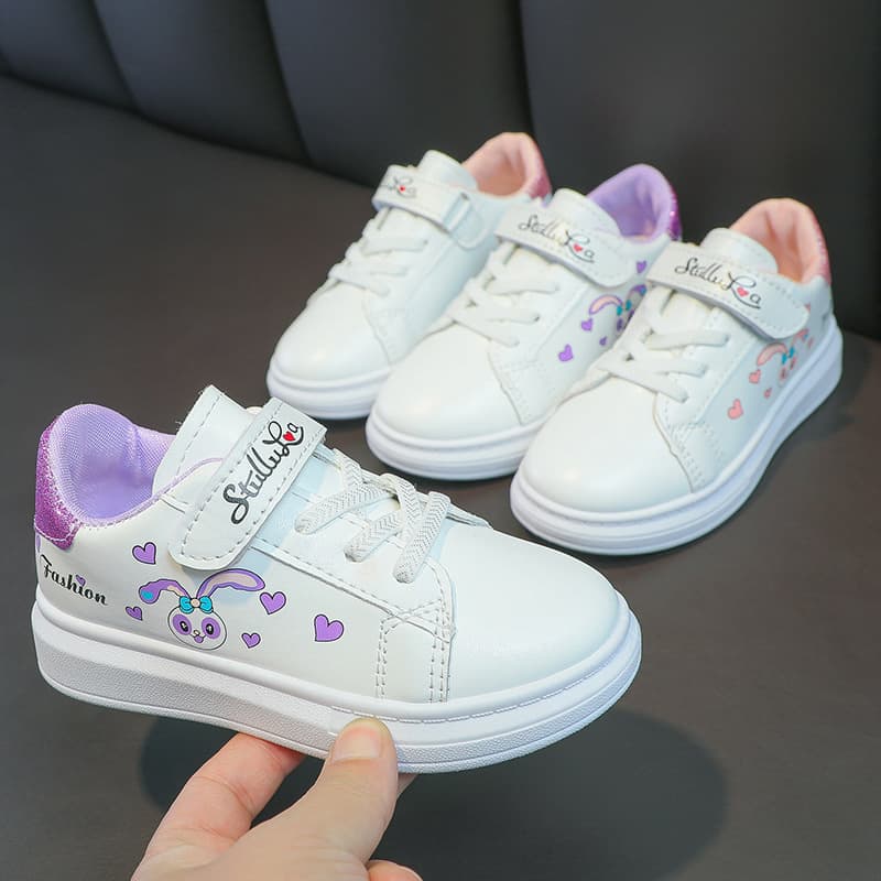 Girls' Anti-Slip Soft-Soled Casual Shoes Spring Autumn New Style Versatile Student Flats Comfortable Lightweight Footwear
