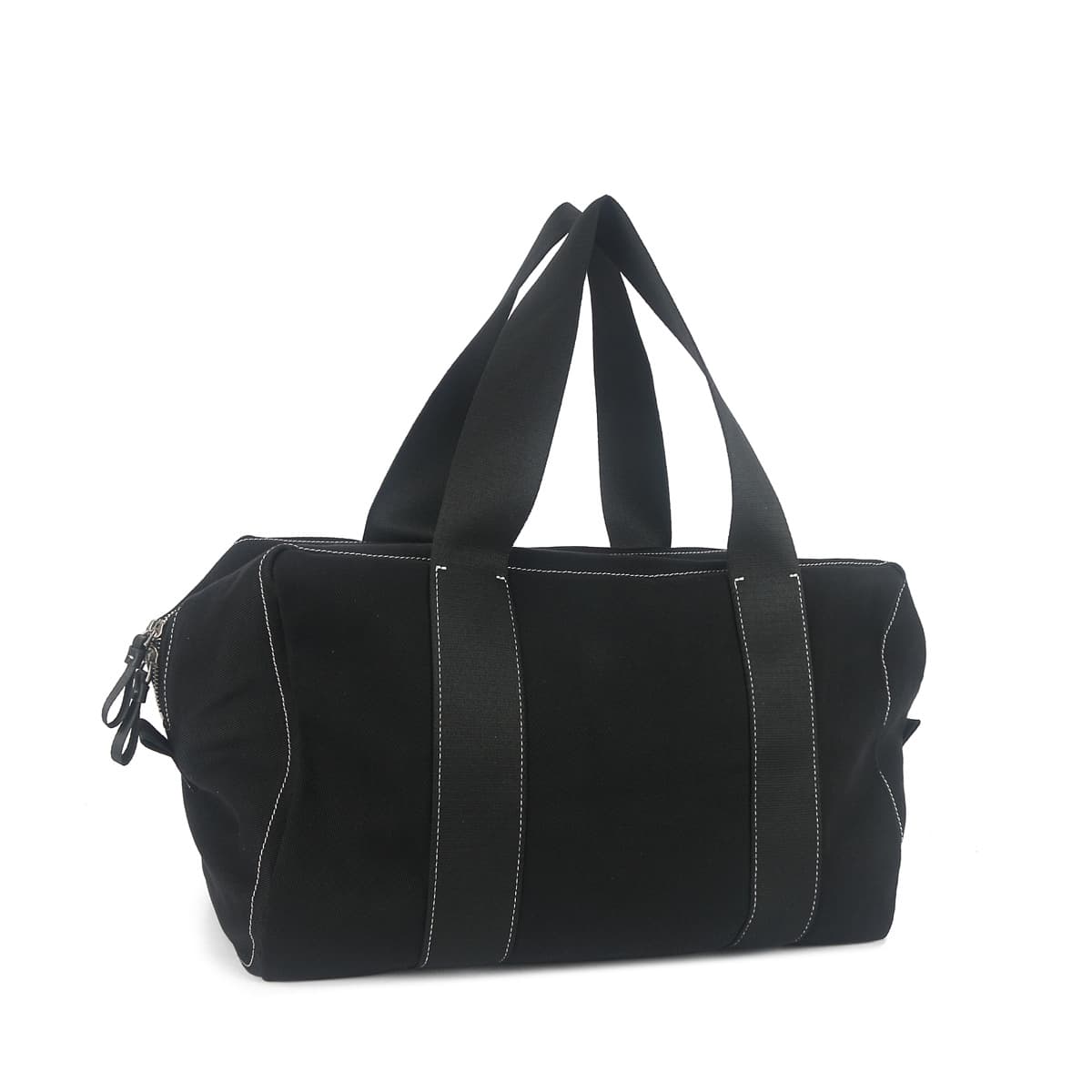 TR niche design casual style large capacity black canvas splicing bag women's travel bag fitness bag large tote bag