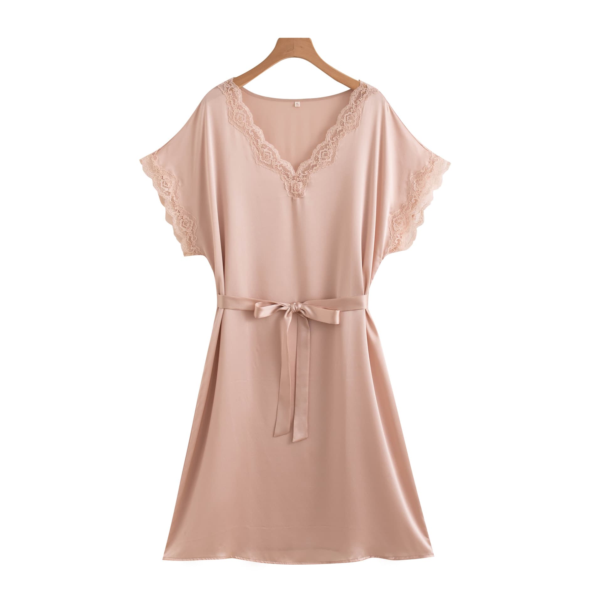 Women's Summer Thin Silk V-Nightgown Satin Crepe De Chine Pajamas High-Quality Silk Sexy Mulberry Silk Sleep Dress
