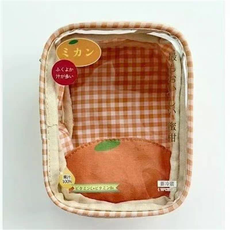 2026 New Japanese Style Canned Orange Doll Bag 10cm Cotton Doll Going Out Bag Transparent Storage Ita Bag