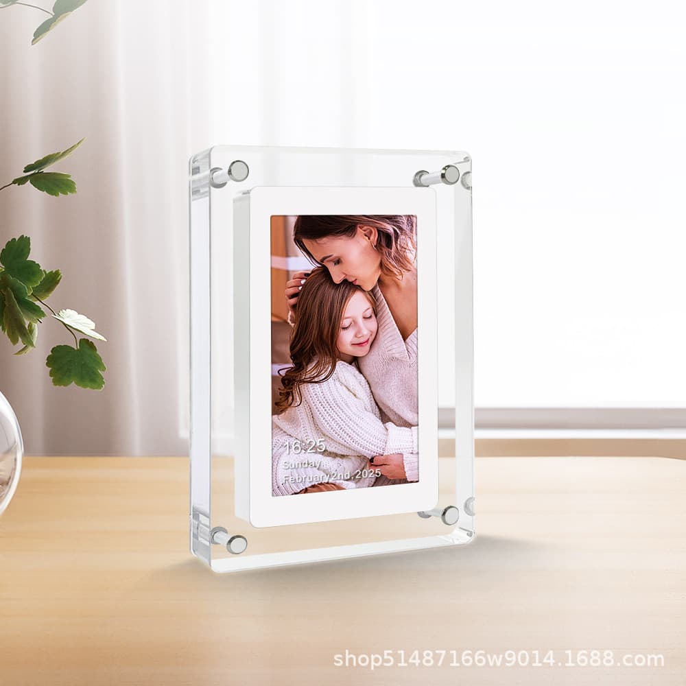 5-inch Cross-border E-commerce HD Acrylic Digital Photo Frame Artistic Electronic Album Home Multi-functional Electronic Frame