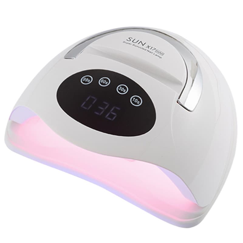 Large Space Nail Lamp with Four Timer Settings, Smart Nail Curing Lamp, UV/LED Light Therapy Lamp, Quickly Dries Nail Polish Gel