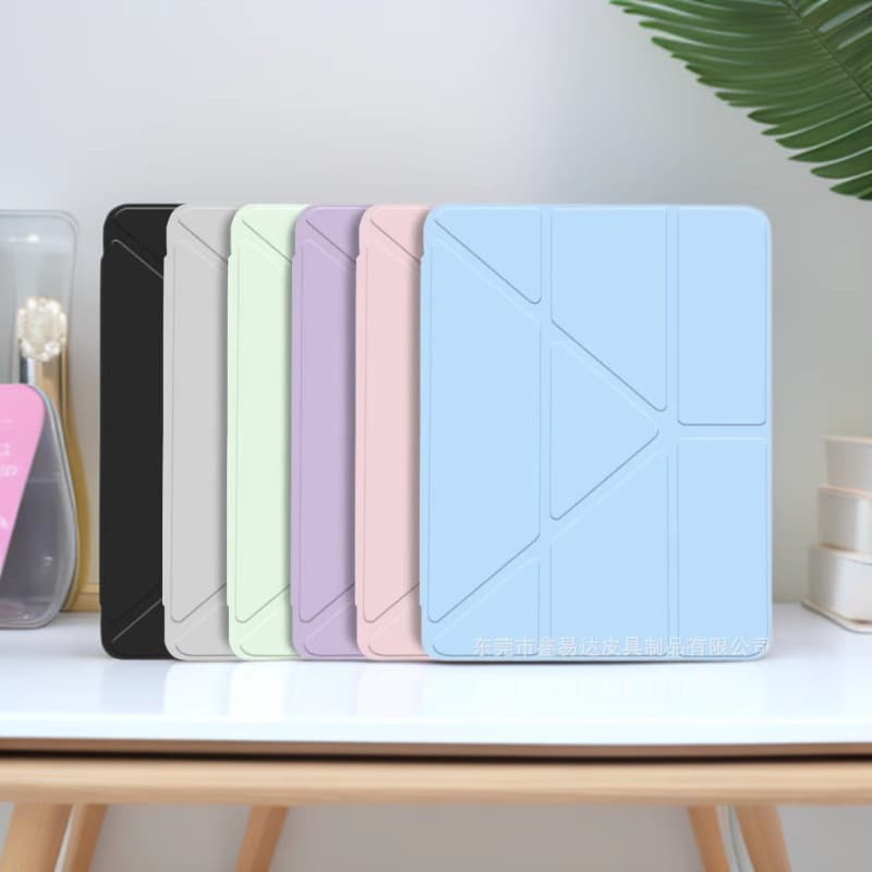 Acrylic Y-Fold Anti-Fall iPad Case for iPad Air 5, Pro 11, with Pencil Holder