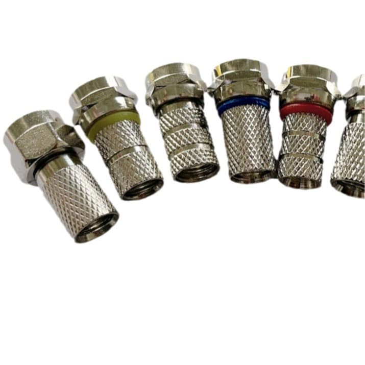 Factory Direct Audio Video Connector F Type RG6U75-5 Threaded F Connector Plug