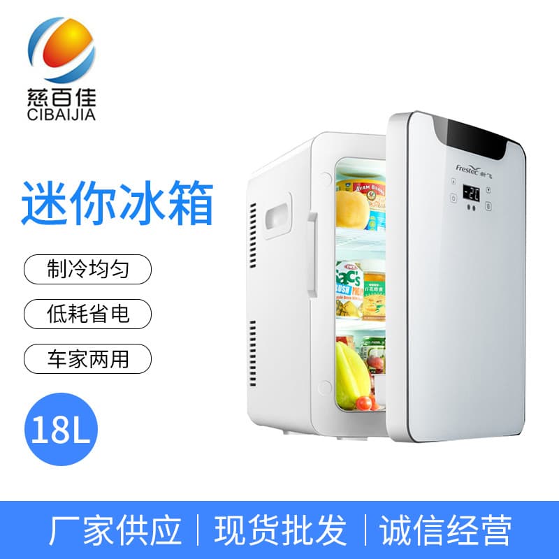 Portable Mini Car Home Dual Use Refrigerator Hotel Dormitory Compact Size Electric Power Small Fridge Freezer Storage