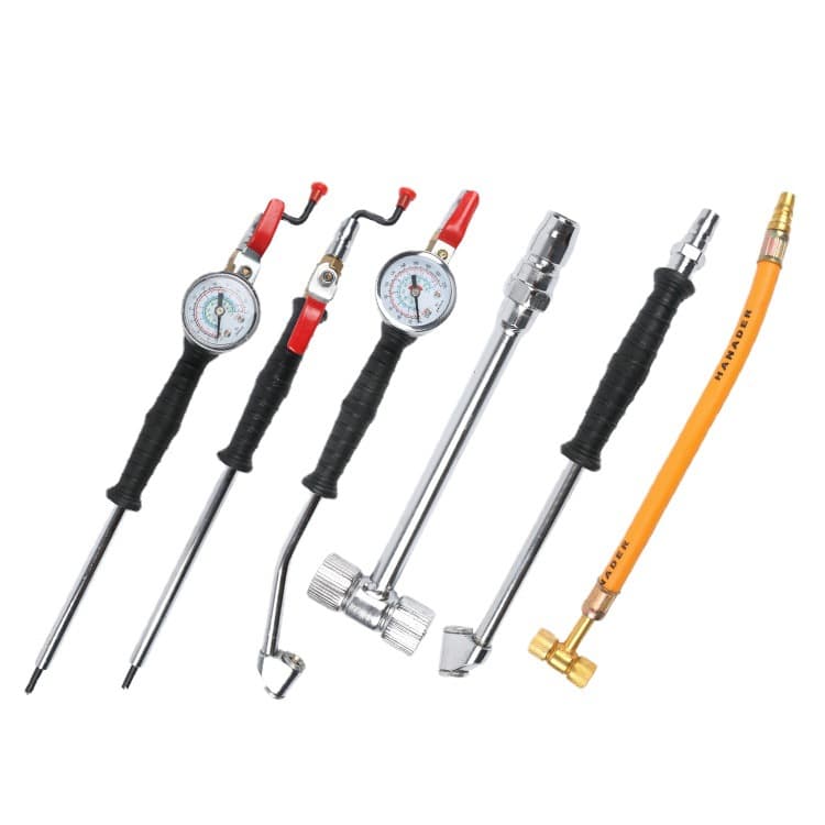 Car Tire Inflator Hose Double-Ended Air Chuck for Motorcycle Bicycle Truck Hand Pump Inflation Rod