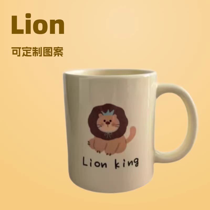 Creative Cartoon Ceramic Mug 11oz Cute Pattern Custom Coffee Cup Water Cup