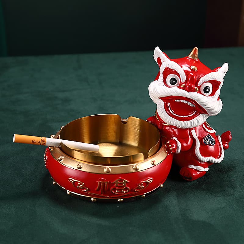 Luxury Ashtray for Home and Office, High-Quality Glass Ashtray, Stain-Resistant, Fashionable and Creative, Large Capacity Office Ashtray