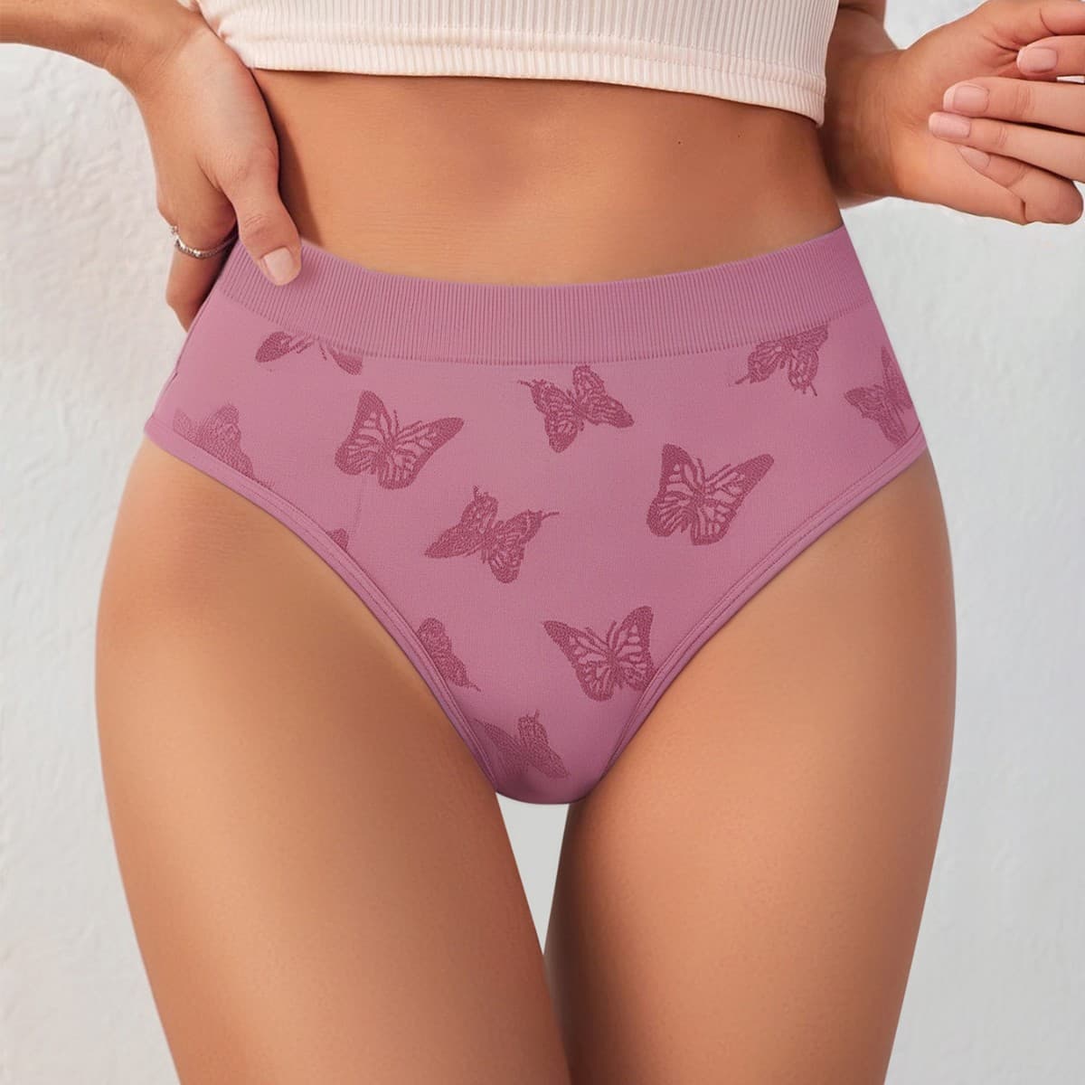 Popular European and American cross-border seamless briefs for women, mid-waist women's seamless underwear, comfortable and skin-friendly, breathable, moisture-wicking and sweat-wicking
