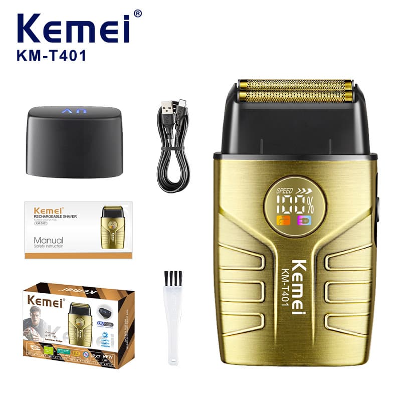 Kemei High-Power KM-T401 Foil Shaver Electric Razor Ultra Clean Men's Beard Trimmer Wholesale