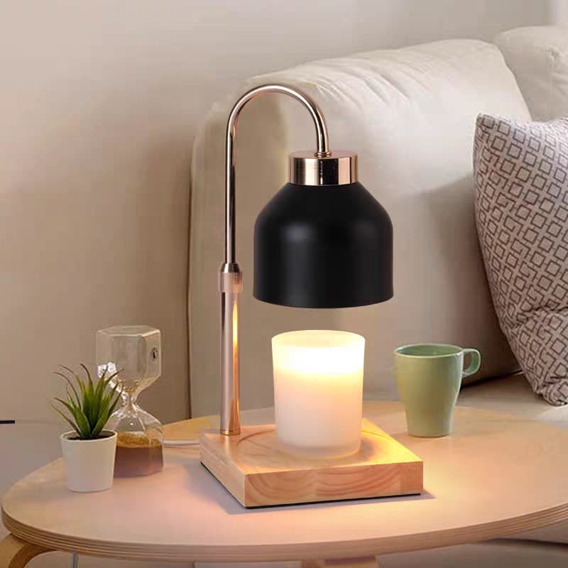 Amazon Aromatherapy Lamp Wax Melt Lamp Bedside Lamp Gift Desk Lamp Timer Dimmable Wooden Art Flameless Aromatherapy Vintage Style