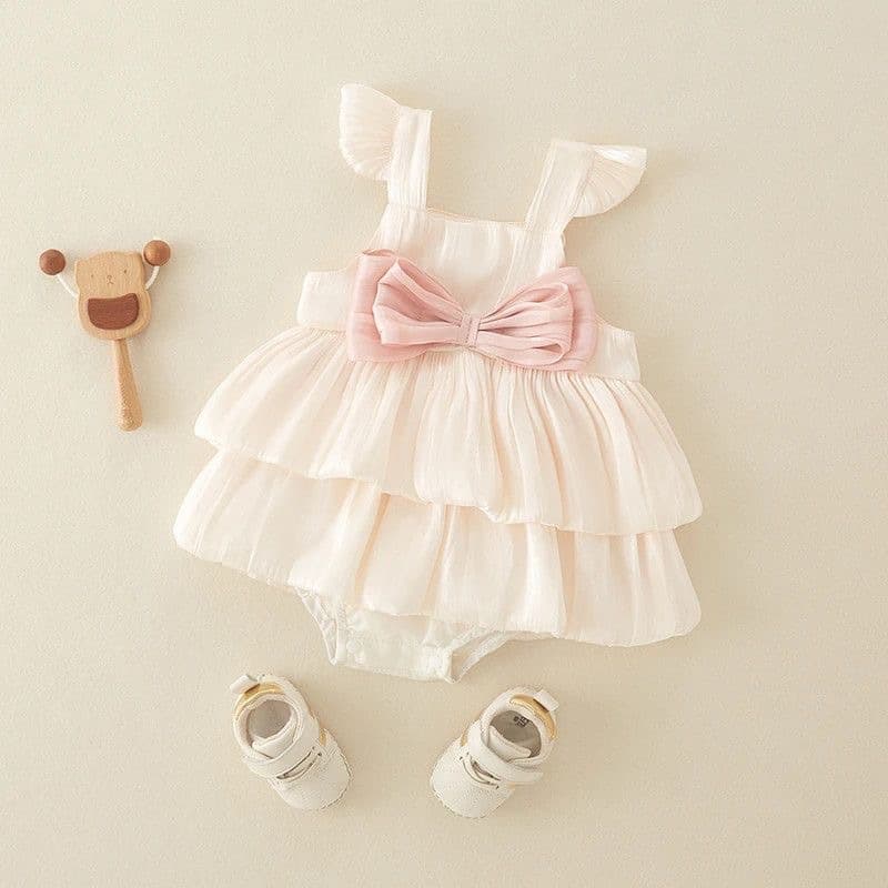 Baby Category A Jumpsuit Summer Sleeveless Newborn Baby Girl Baby Thin Sling Princess Hundred Days Cover Skirt