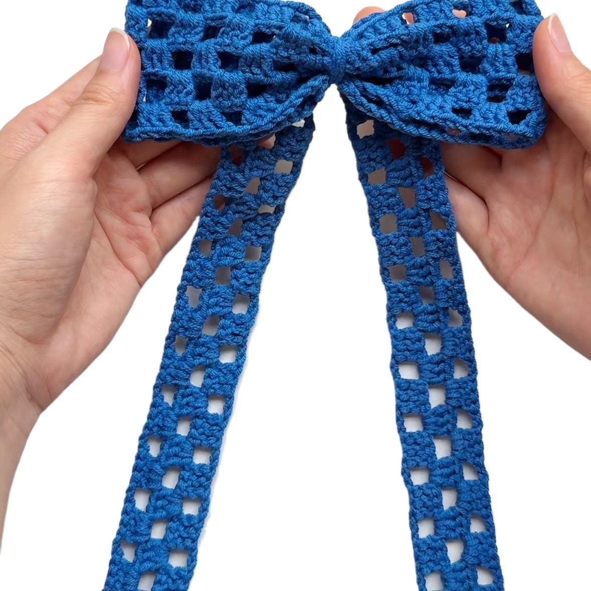 Bow headband wool hand-knitted diy material crochet crochet gift to pass the time and give wire to best friends