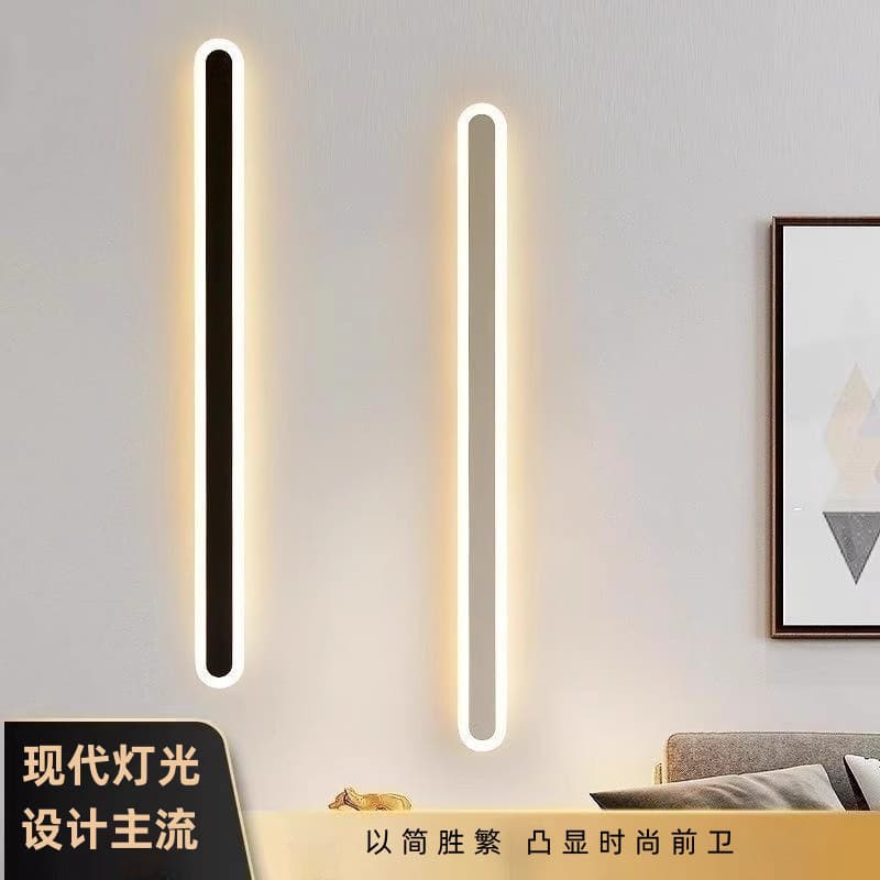 Outdoor Waterproof Linear Wall Light IP65 Minimalist Villa Courtyard Light Exterior Wall Corridor Stainless Steel LED Wall Washer
