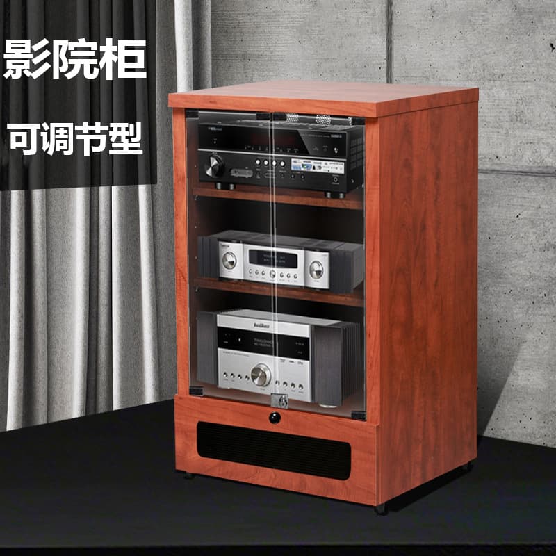 Jiesheng Amplifier Cabinet Wooden Amplifier Rack KTV Audio-Video Stand Speaker Home Theater Chassis Equipment Cabinet