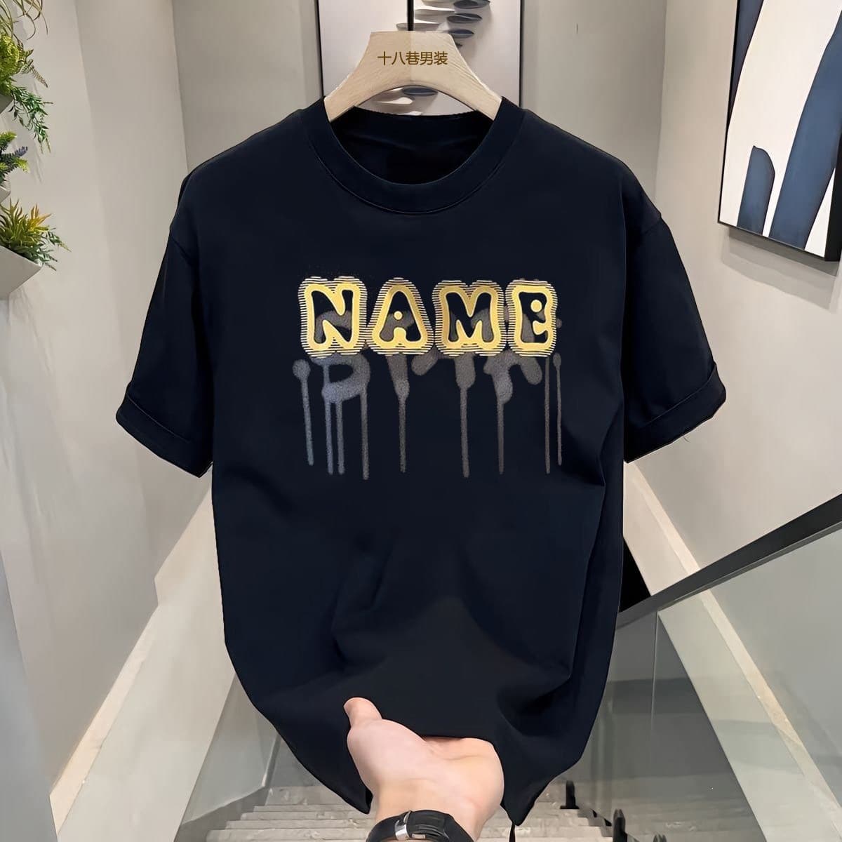 Cross-border hot-selling 100% cotton printed short-sleeve T-shirt for men and women, ins trendy brand loose casual tee