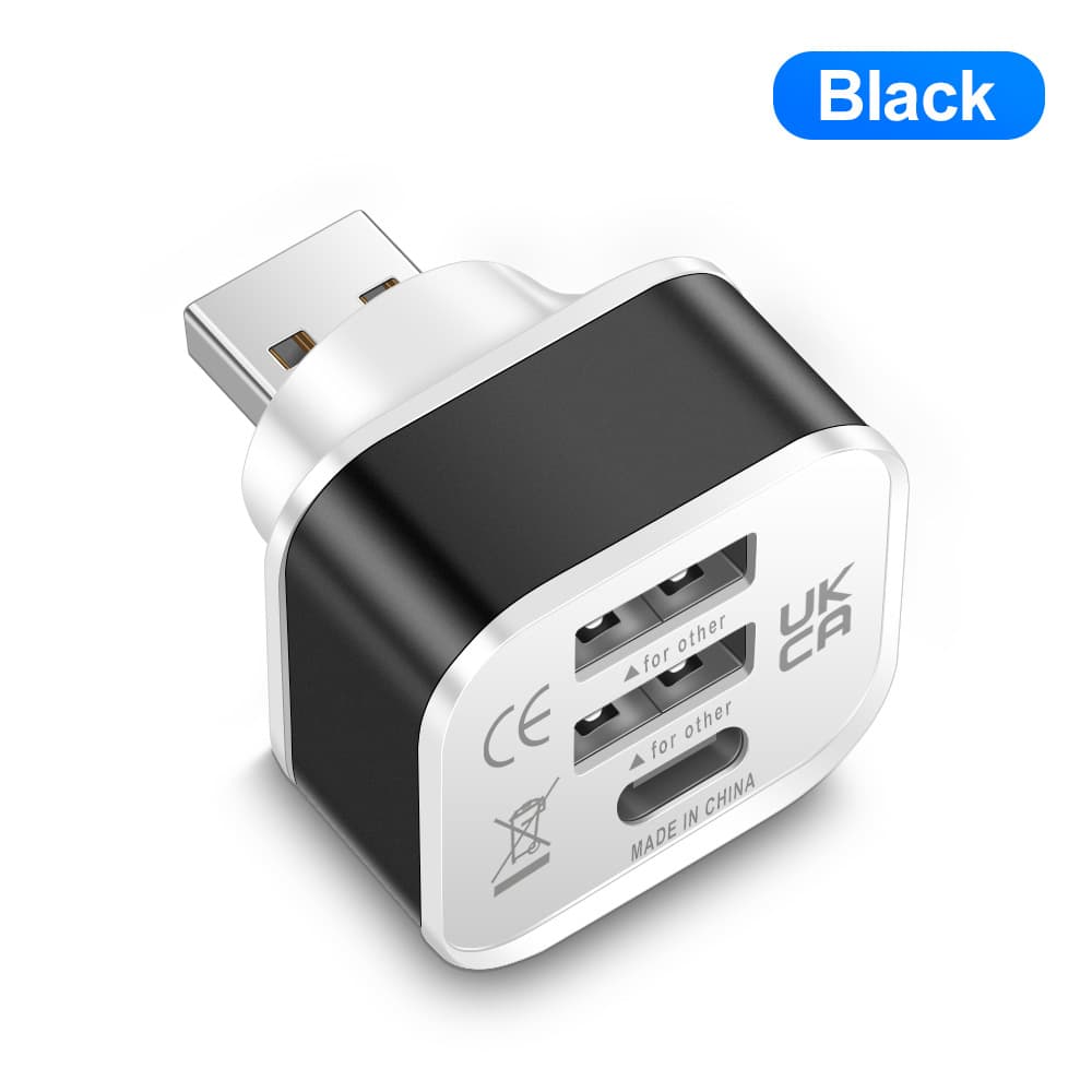 Hub New 2Usb+Tyc Port Three-Port Expander 2Uc Splitter Converter Hub Hub Cross-Border Wholesale