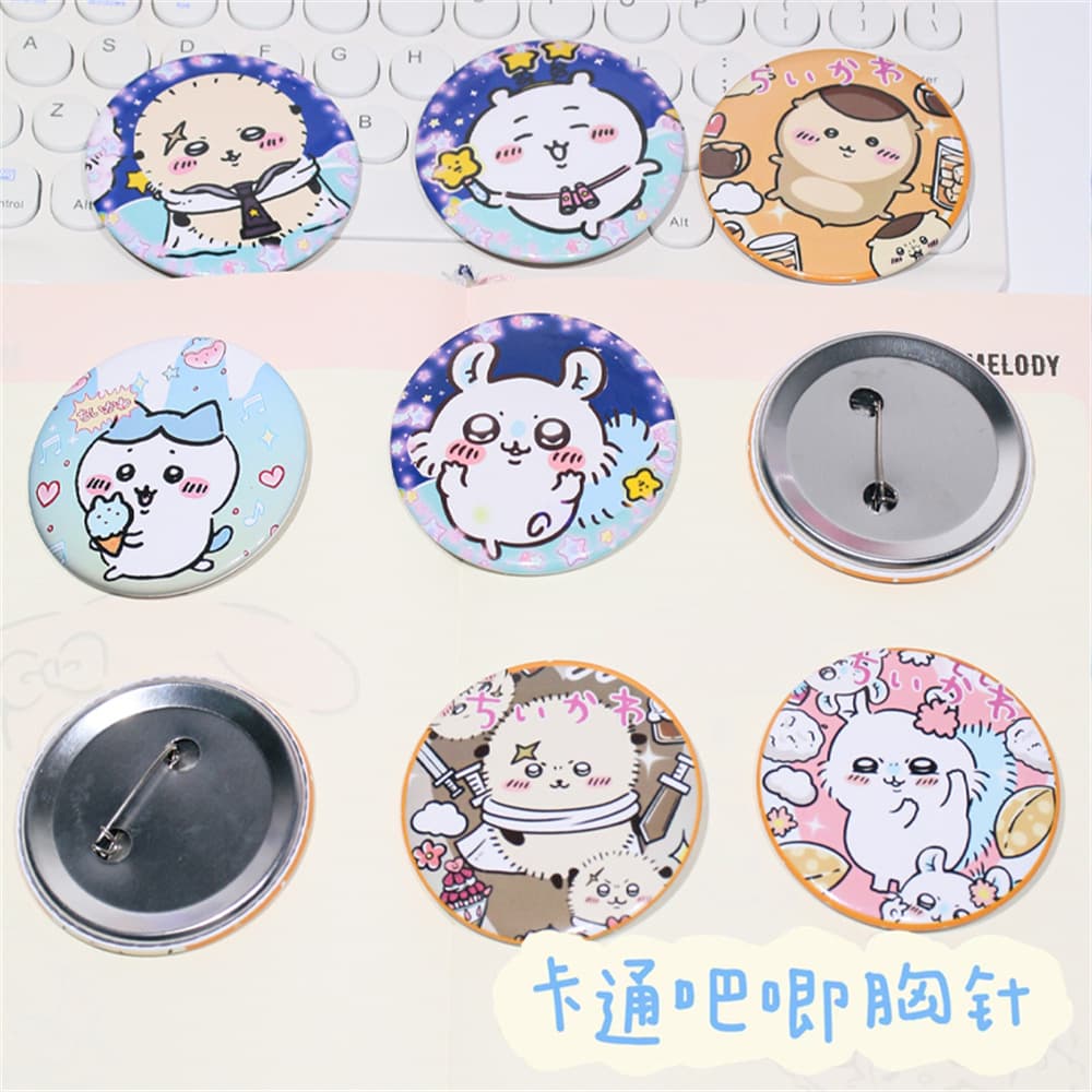 Cute cartoon badge backpack bag, brooch pin, anime pencil case box, clothing accessories for men and women, decorative items