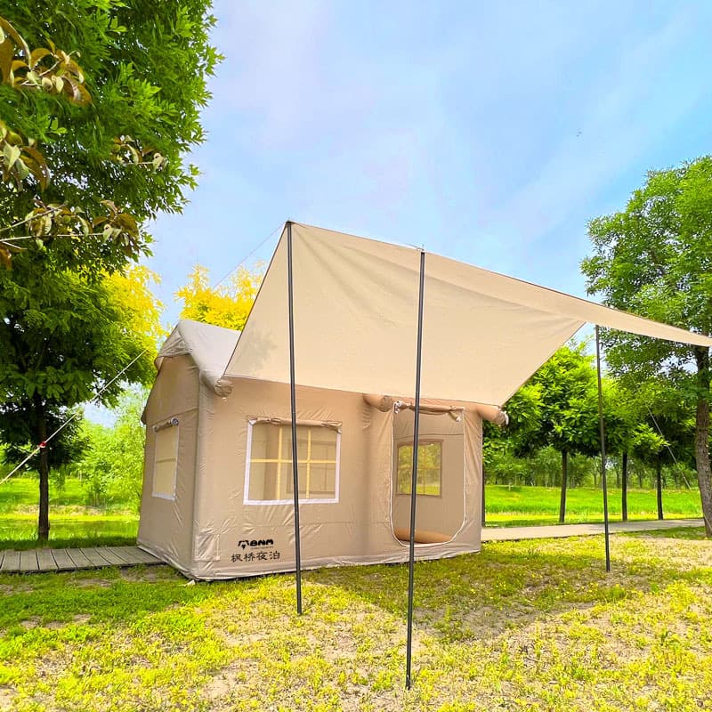 Outdoor Camping Inflatable Tent, No Need for Setup, Foldable, Single or Multi-Person, Travel Vacation Camping, Oxford Cloth House, Quick Waterproofing
