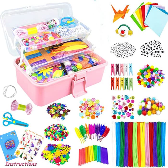 Craft set children's DIY craft box craft supplies material set creative clipping craft box