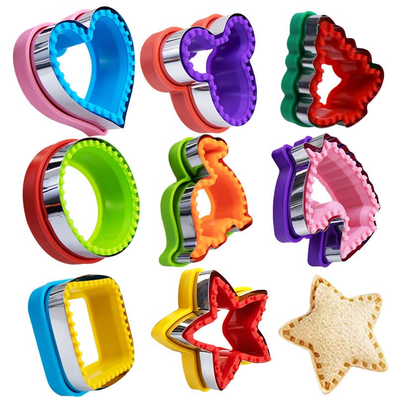 Cross-Border Stainless Steel Sandwich Cutter, Pressed Edge Bread Mold, Fruit Pocket Toast Biscuit Mold