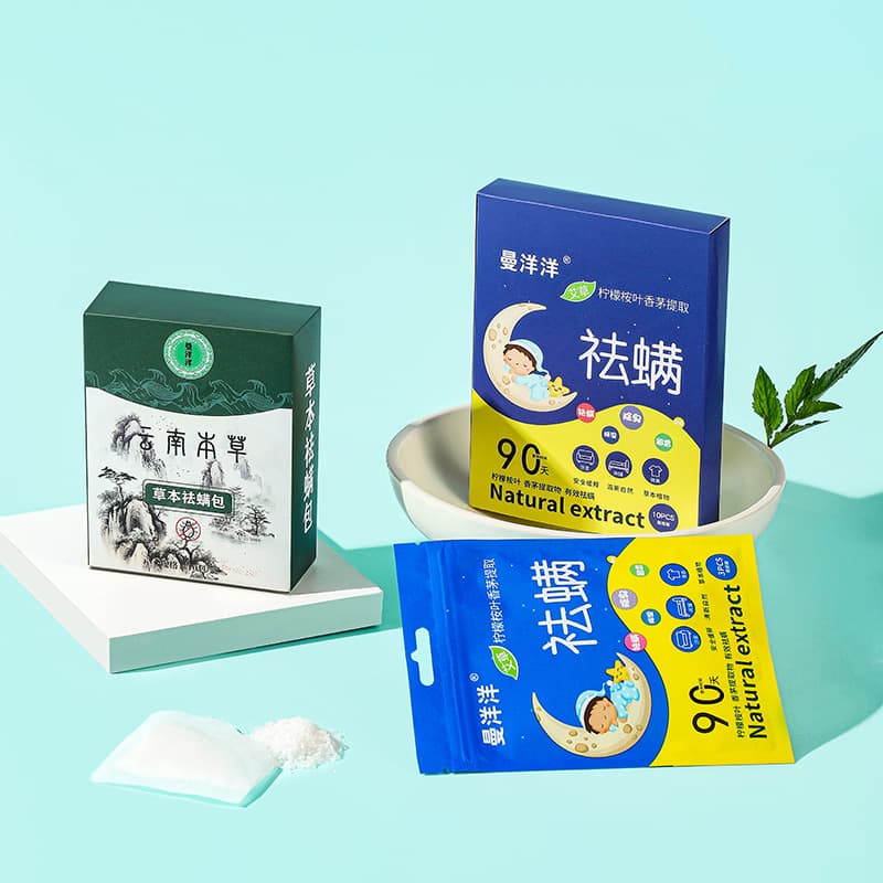 Mugwort Mite Removal Pack Bedding Herbal Mite Elimination Pack Dormitory Mite Killer Home Natural Plant Mite Sticker